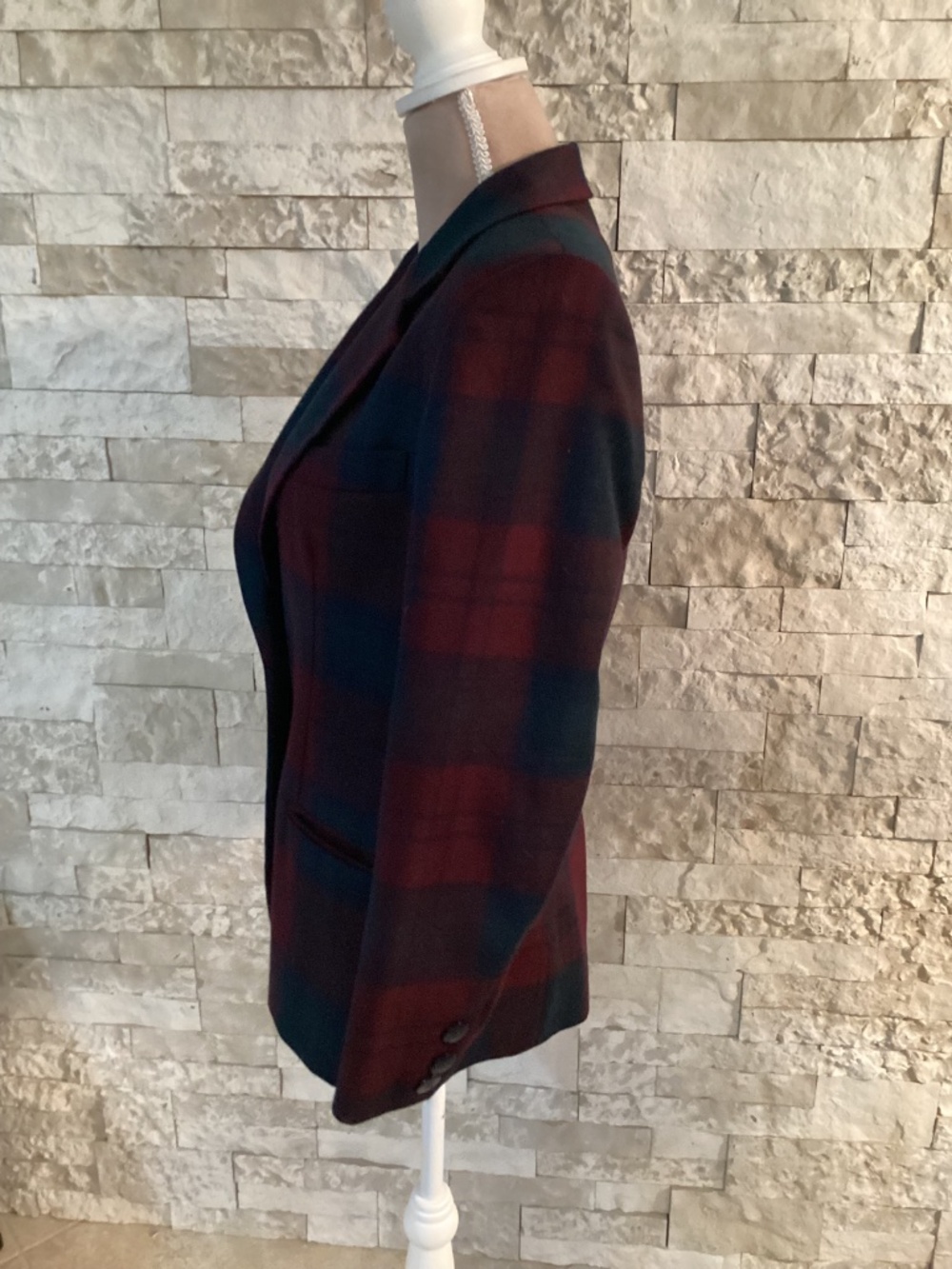 VTG Giorgio Sant'Angelo Plaid Blazer & Pleated Shorts Set - Size 8 - Picture 6 of 12